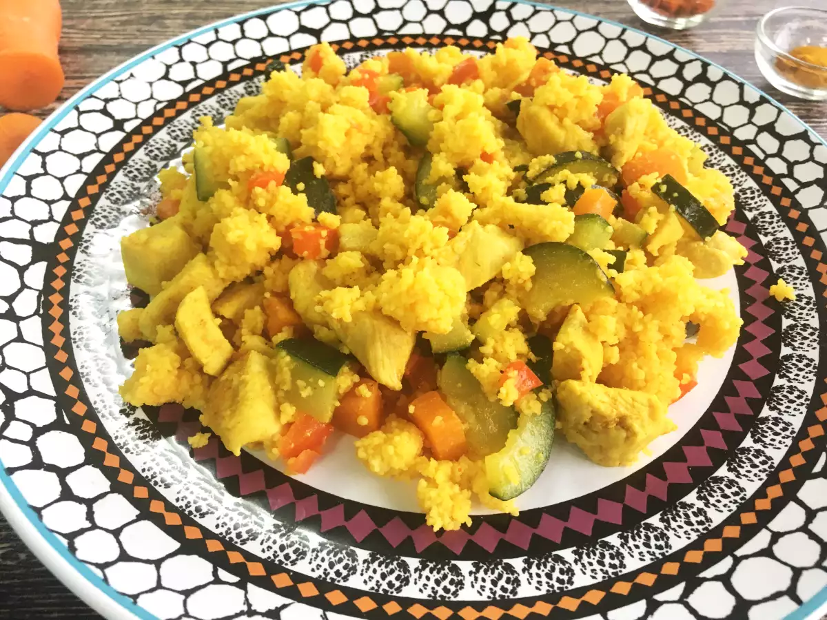Snelle couscous met kip en groenten - foto 2