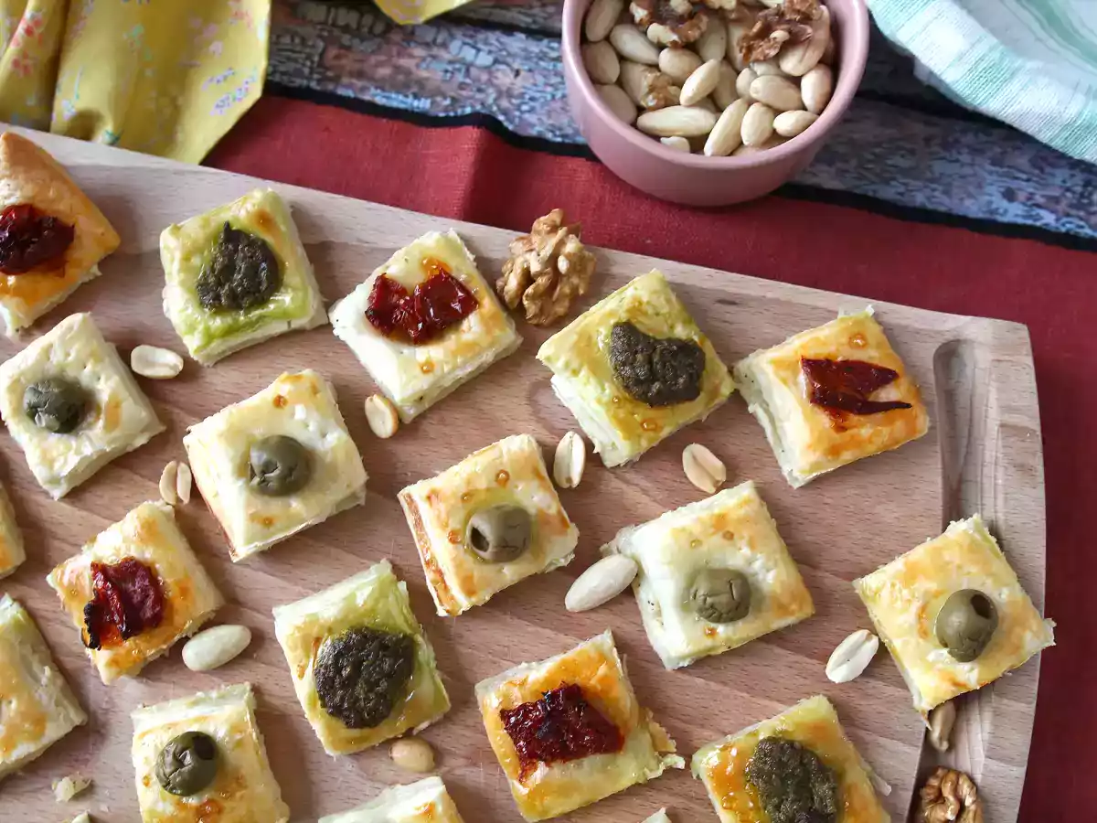 Snelle en makkelijke bladerdeeghapjes voor een heerlijk aperitief!