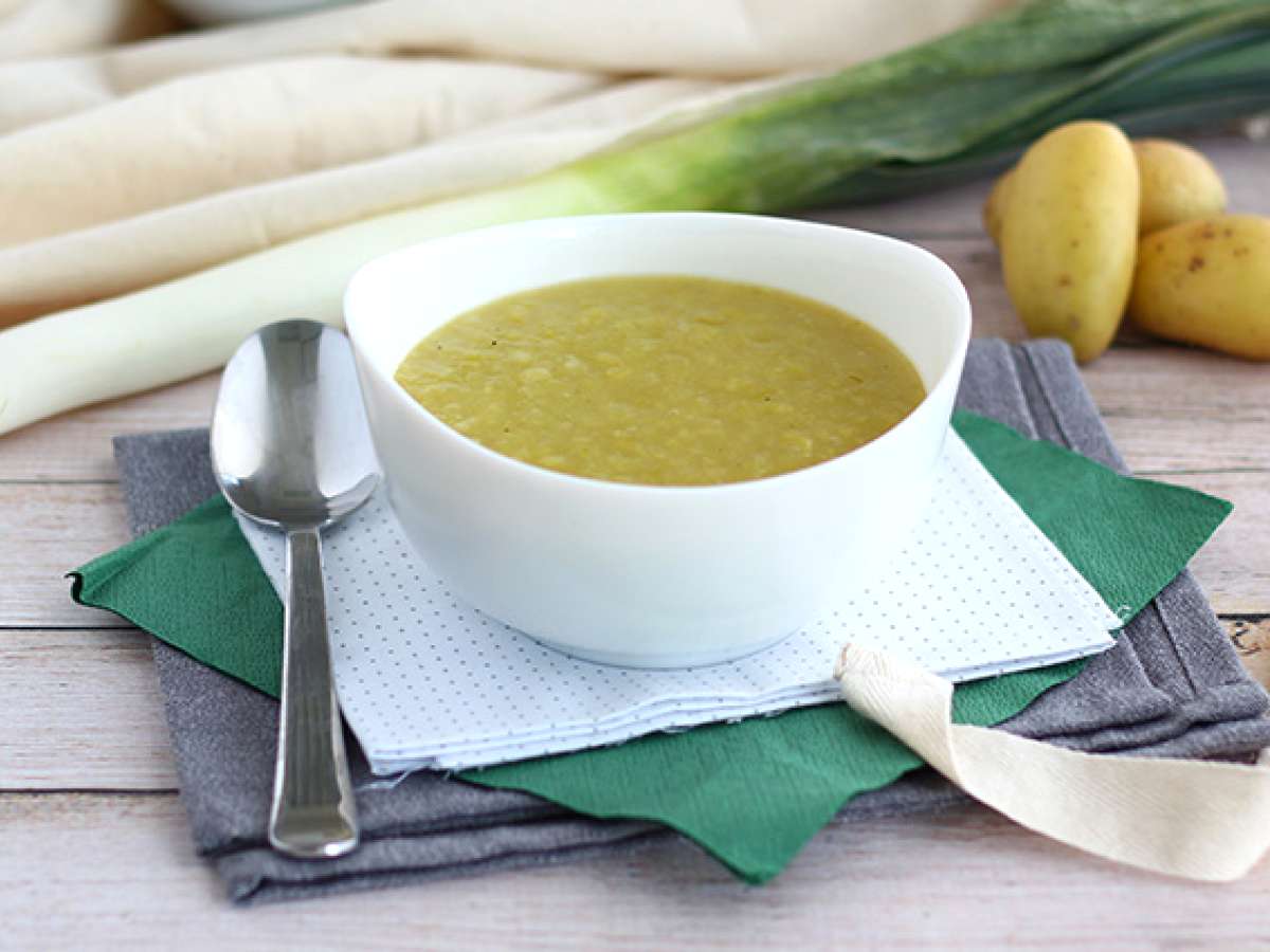 Snelle en makkelijke prei-aardappelsoep