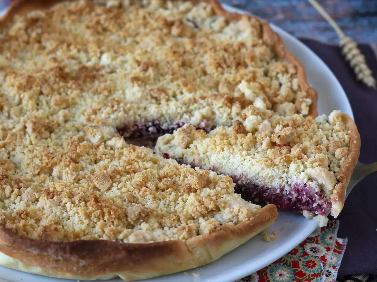Snelle kruimeltaart met rood fruit - foto 4