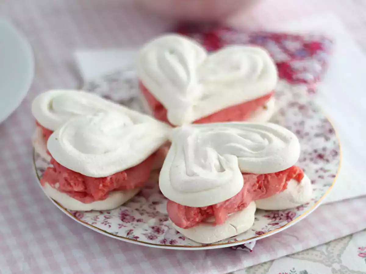 Snelle vacherins voor Valentijnsdag