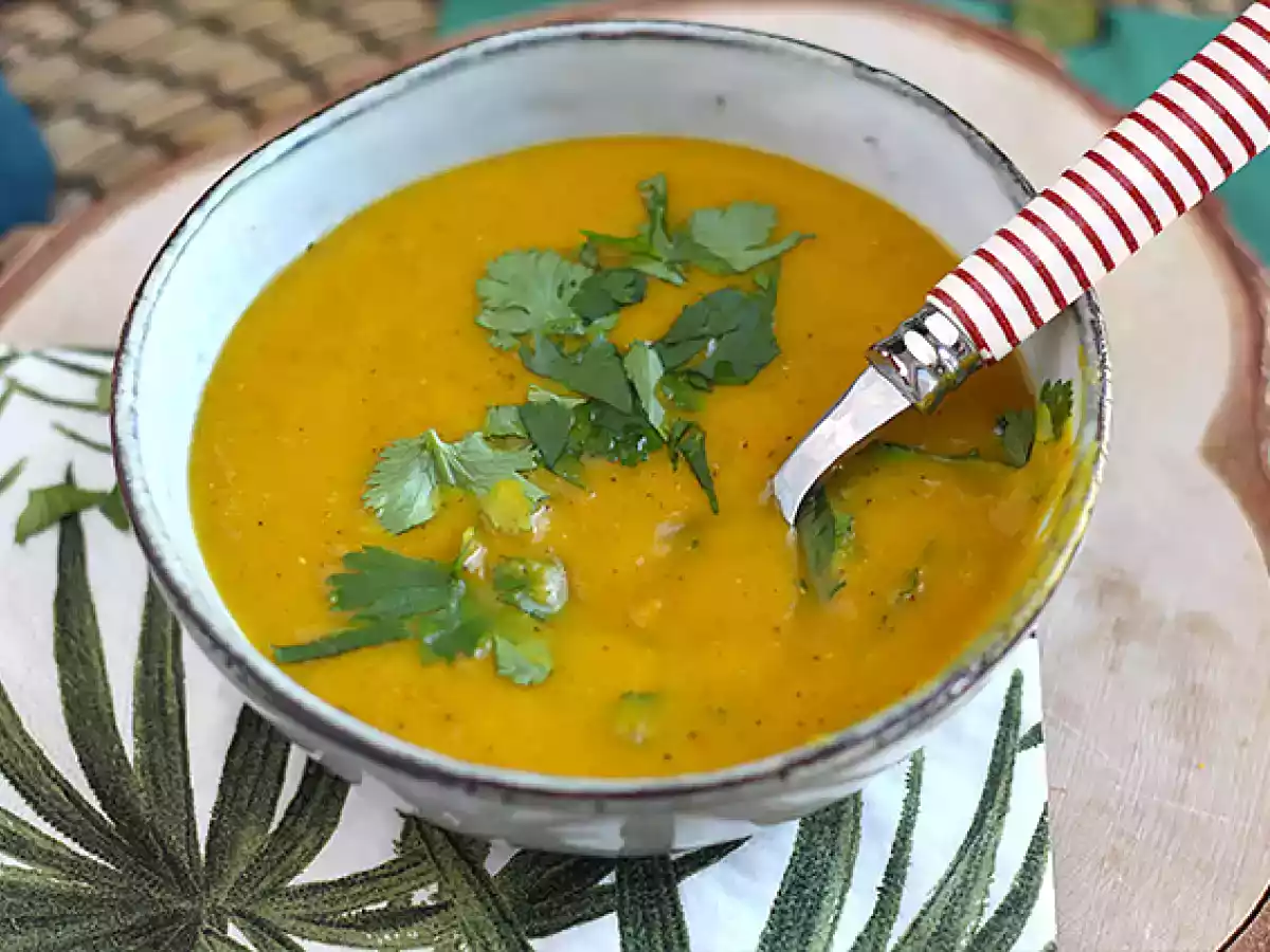 Soep van butternut en koraallinzen - foto 4