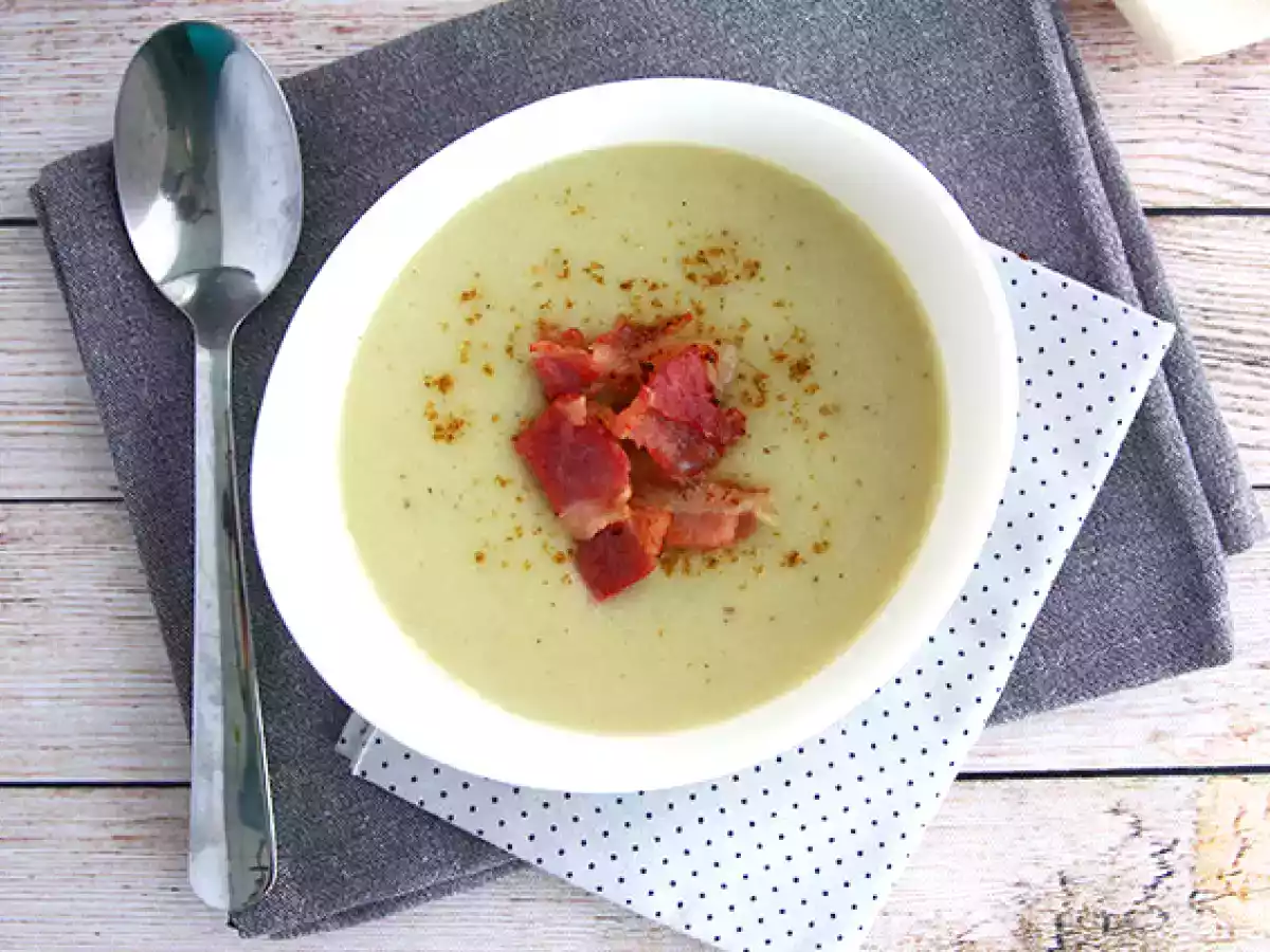 Soep van topinambour, aardappel en spek - foto 2