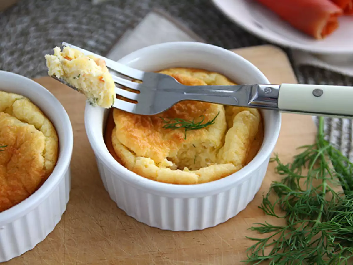 Soufflés met gerookte zalm en roomkaas - foto 2