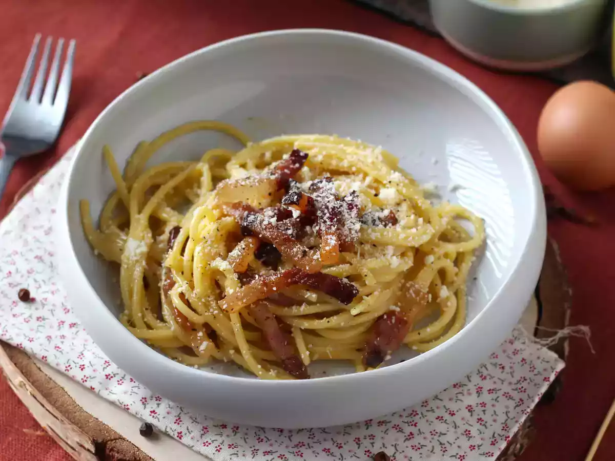 Spaghetti alla carbonara, het echte Italiaanse recept! - foto 3