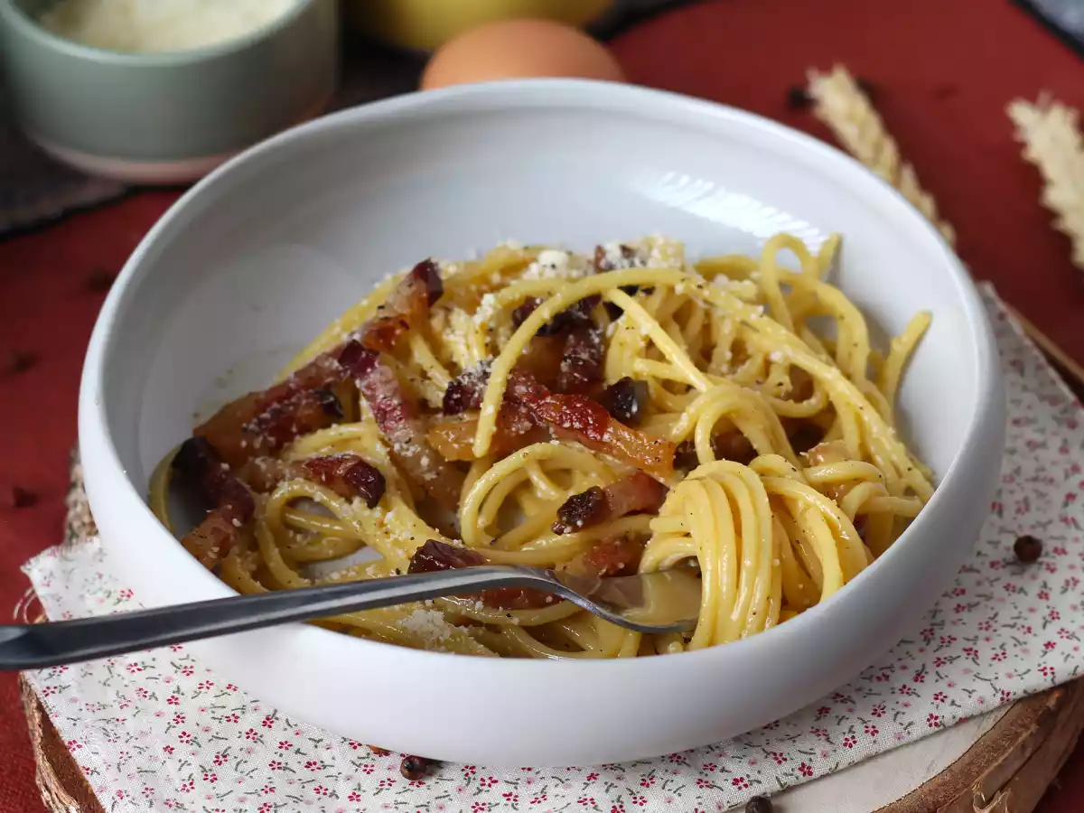 Spaghetti alla carbonara, het echte Italiaanse recept! - foto 4