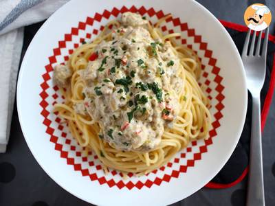 Spaghetti met aubergine carbonara - foto 2