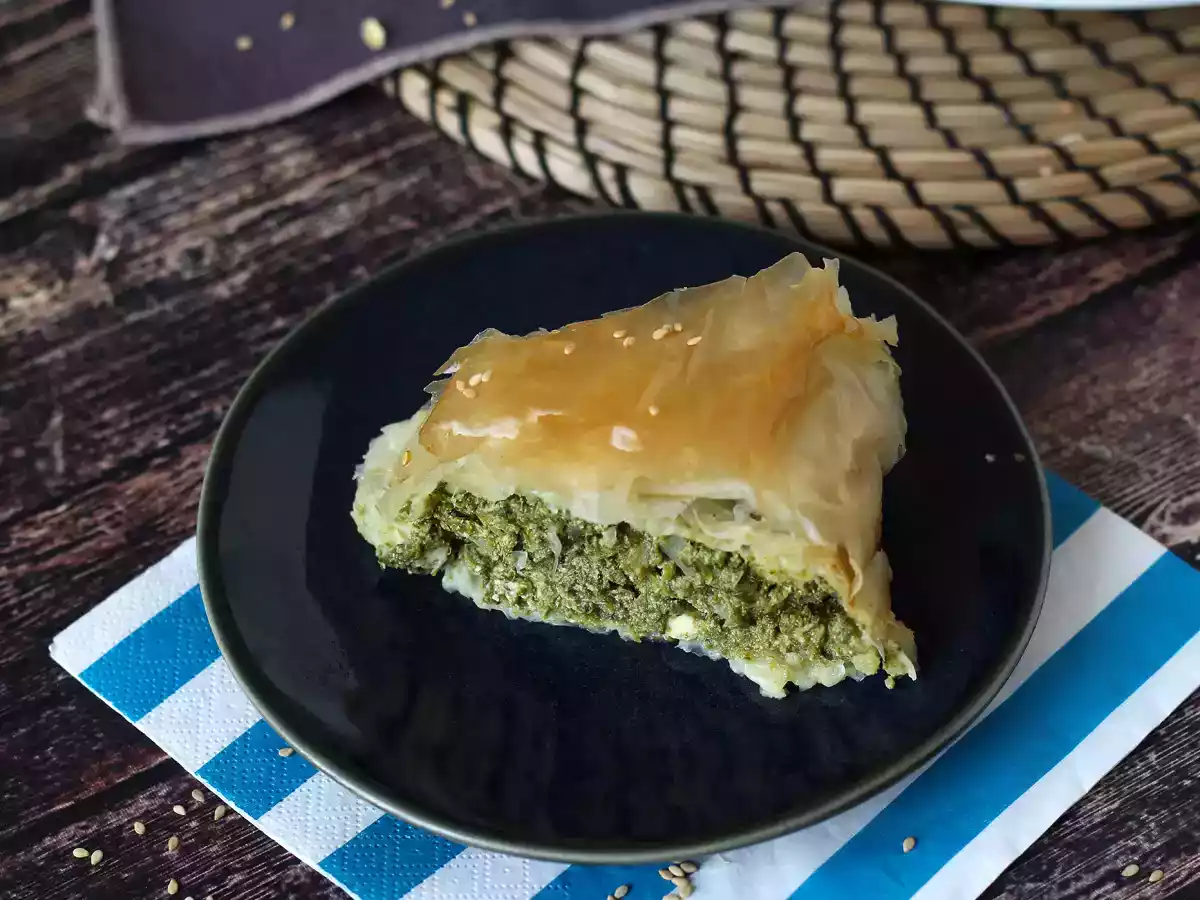 Spanakopita, de supermakkelijke Griekse taart met spinazie en feta
