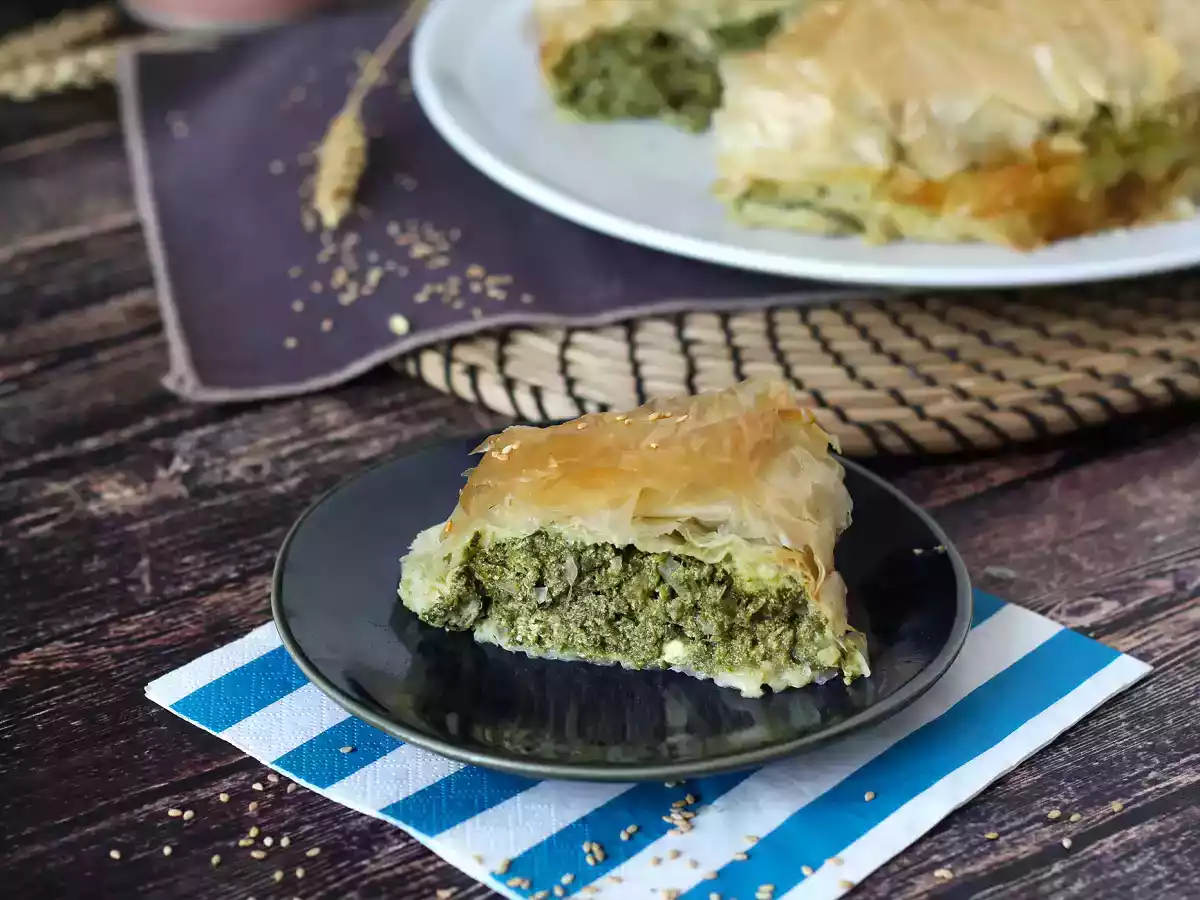 Spanakopita, de supermakkelijke Griekse taart met spinazie en feta - foto 3