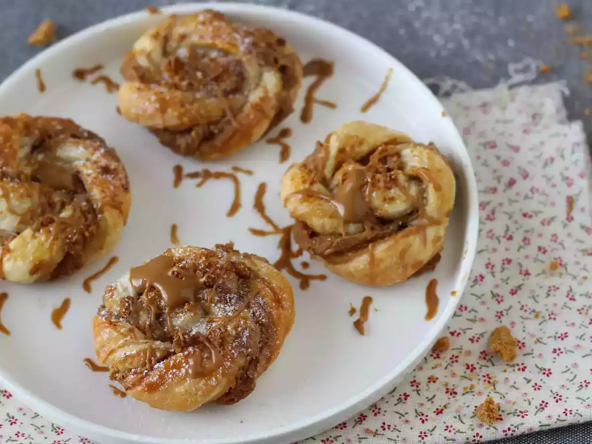 Speculoos bladerdeegkoekjes - snel en makkelijk te maken - foto 3