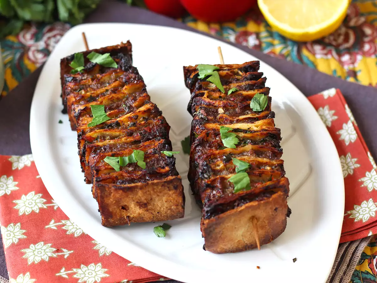 Spiesjes van lavas kebab met tortilla's, gemakkelijk te bakken in de airfryer! - foto 4