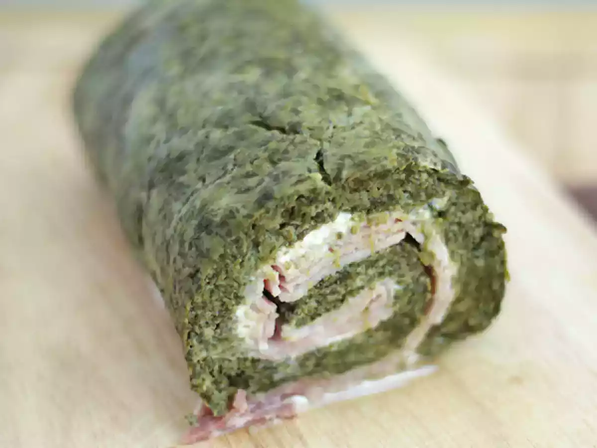 Spinazie, ham en verse kaas rolletjes - foto 3