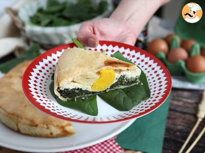 Spinazie, ricotta en ei taart - Italiaanse Torta Pasqualina - foto 2