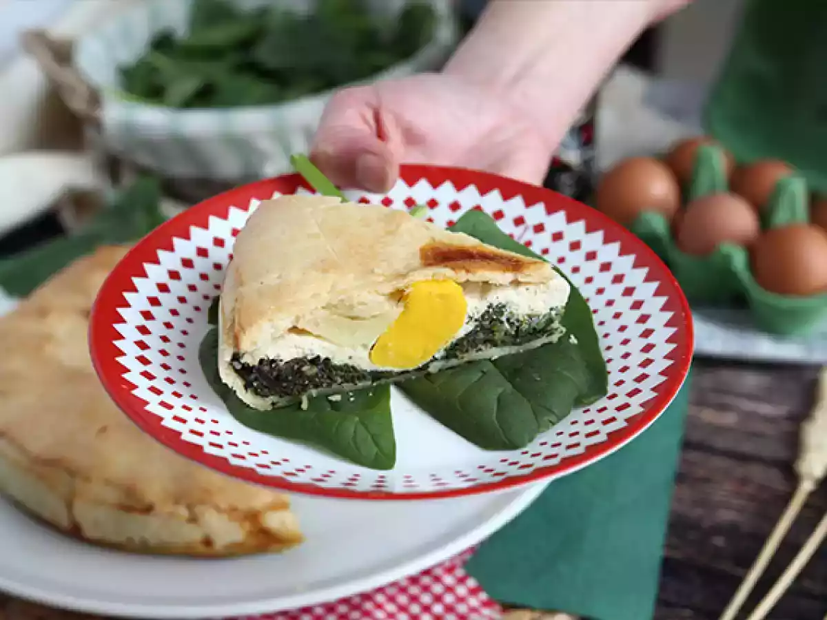 Spinazietaart met ricotta en eieren - Italiaanse Torta Pasqualina - foto 2
