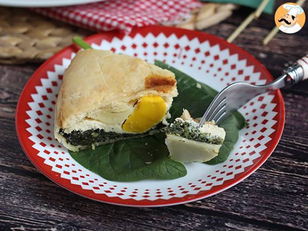 Spinazietaart met ricotta en eieren - Italiaanse Torta Pasqualina - foto 4