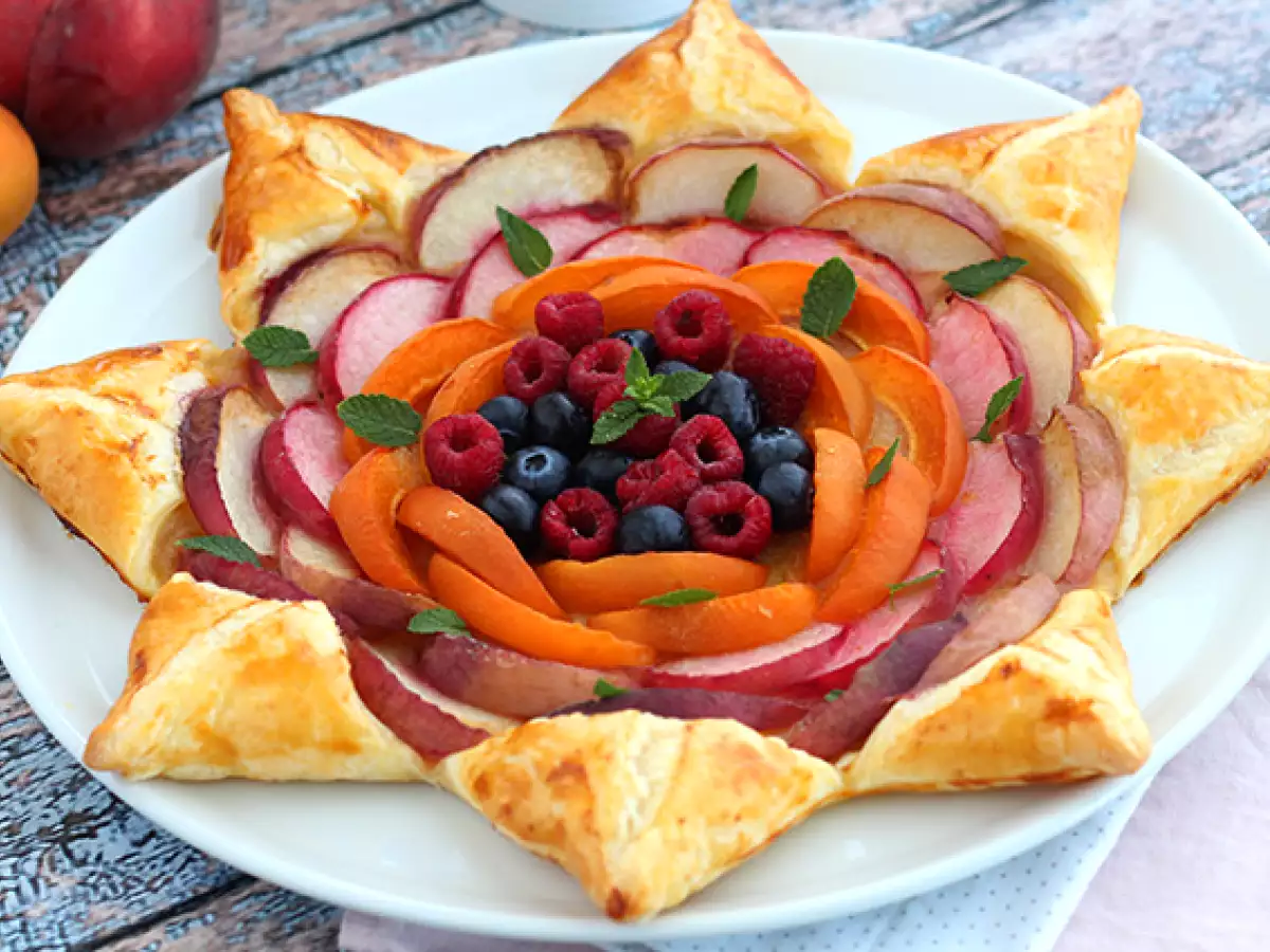 Stervormige fruittaart