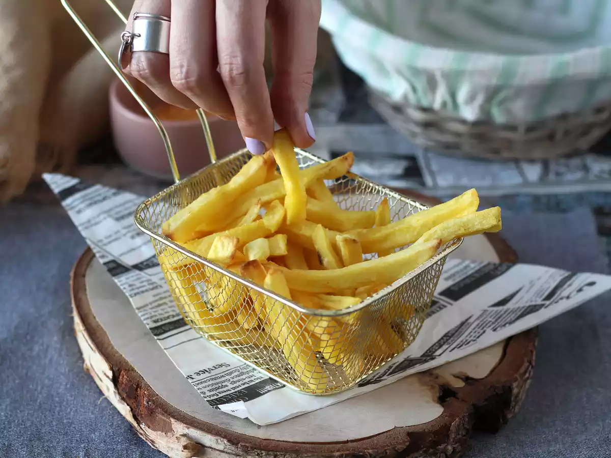 Super knapperige bevroren frietjes met Air Fryer!