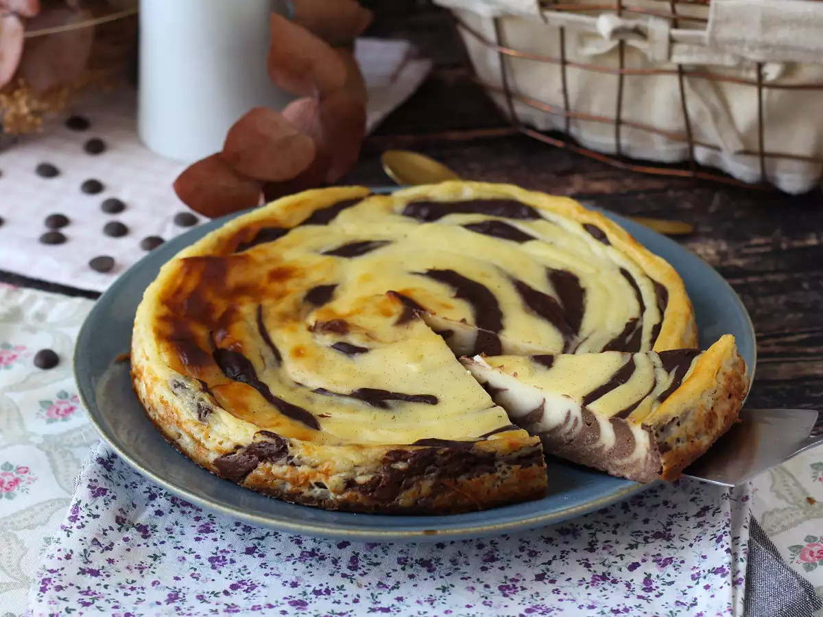 Supermakkelijke gemarmerde flan zonder bodem: gegarandeerd een wow-effect - foto 2