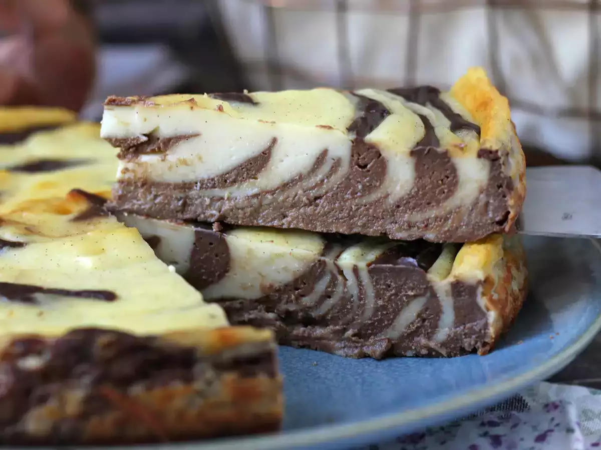 Supermakkelijke gemarmerde flan zonder bodem: gegarandeerd een wow-effect - foto 3