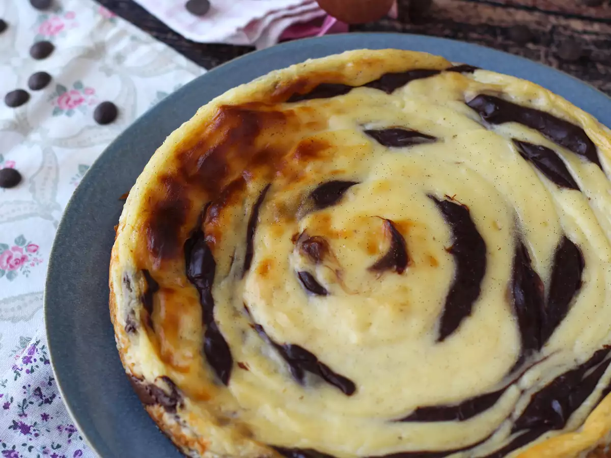 Supermakkelijke gemarmerde flan zonder bodem: gegarandeerd een wow-effect - foto 4