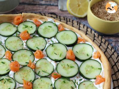 Superverfrissende zomertaart: ricotta, komkommer en gerookte zalm - foto 5