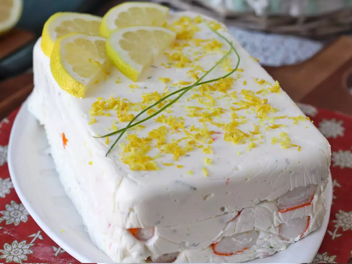 Surimiterrine zonder koken: eenvoudig, koud voorgerecht - foto 5