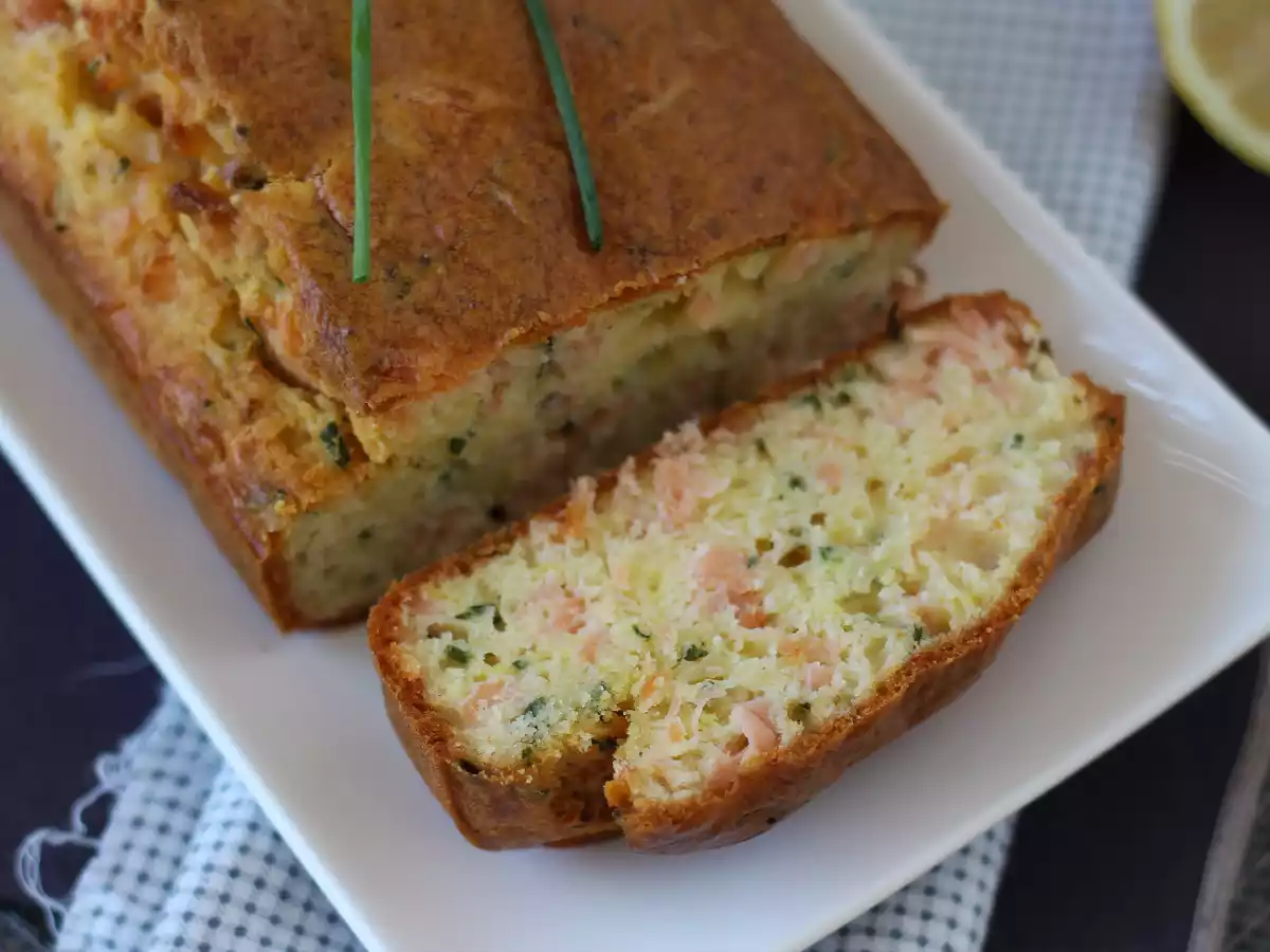 Taart met gerookte zalm, citroen en bieslook - foto 5