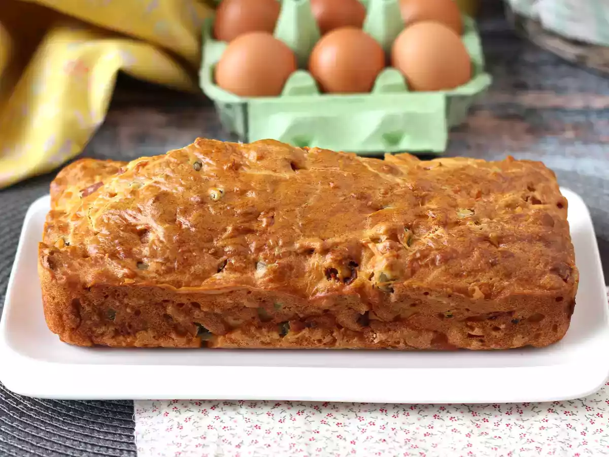 Taartje van ham, olijven en zongedroogde tomaat met skyr - foto 2