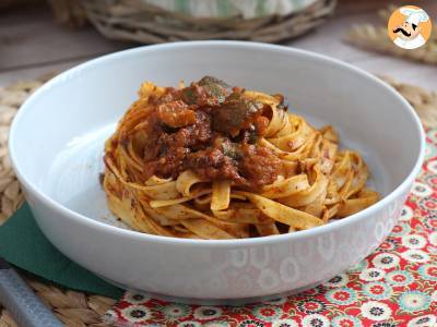 Tagliatelle met courgetterragout, een vegetarisch voorgerecht waar iedereen dol op is! - foto 2