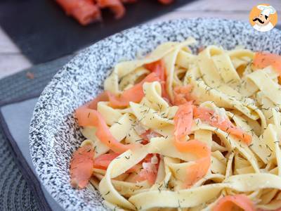 Tagliatelle met gerookte zalm en dille - foto 3