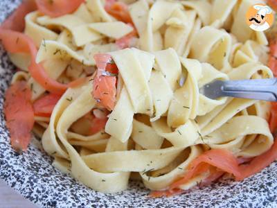 Tagliatelle met gerookte zalm en dille - foto 4