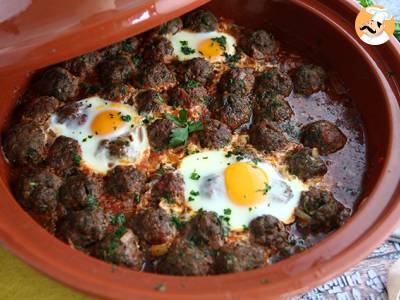 Tajine van kefta (gehaktballetjes met specerijen en kruiden)