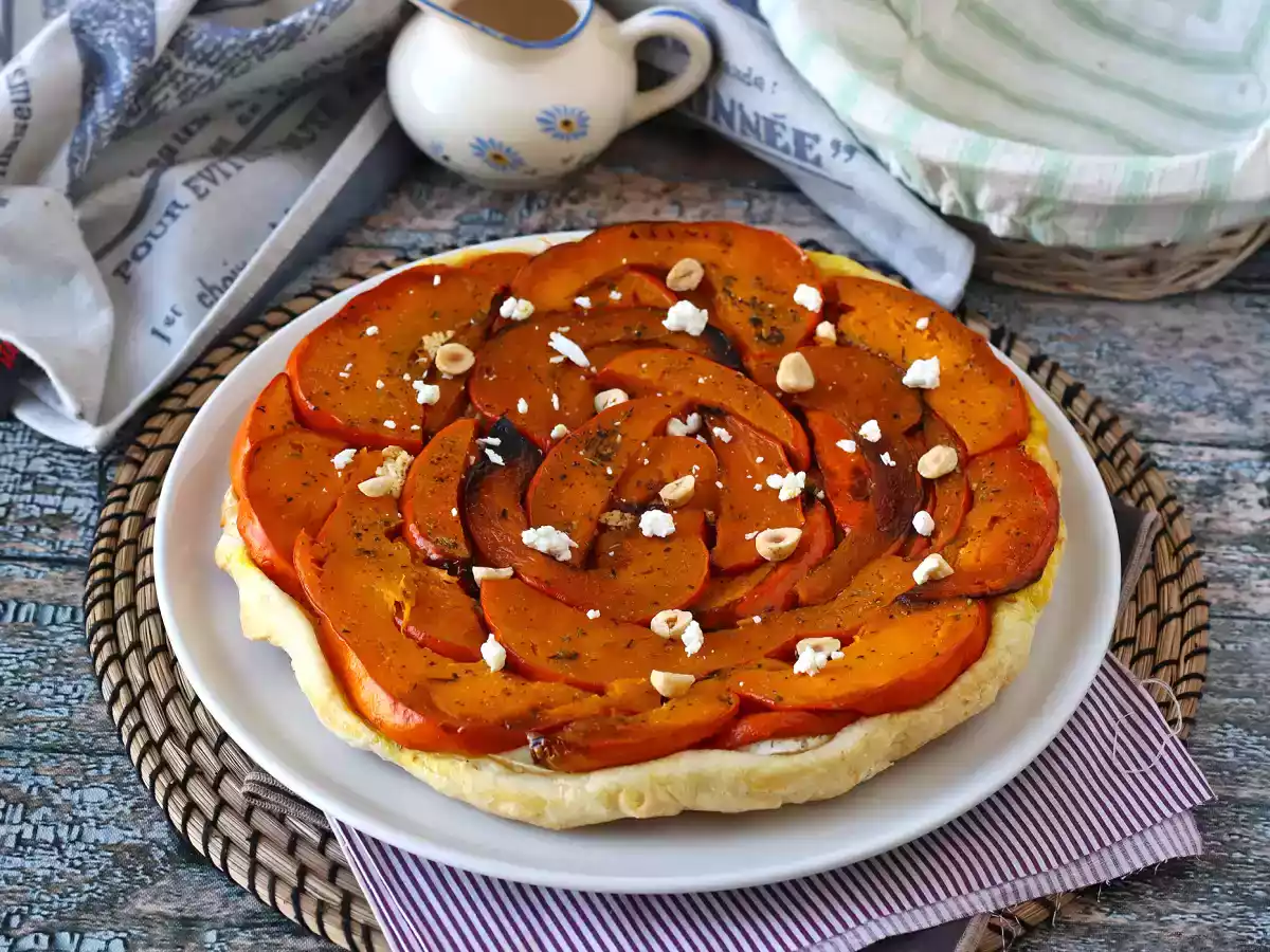 Tatin van pompoen met geitenkaas en honing - foto 2