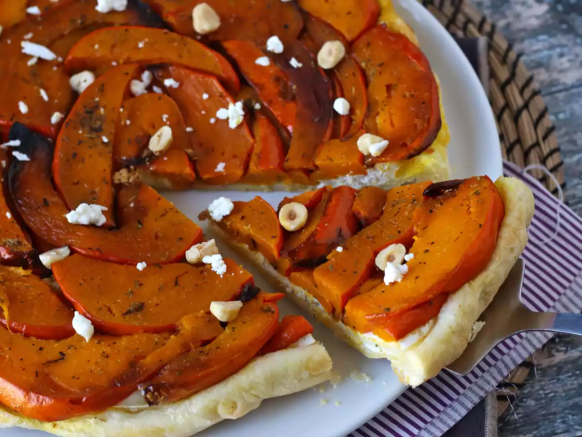 Tatin van pompoen met geitenkaas en honing - foto 4