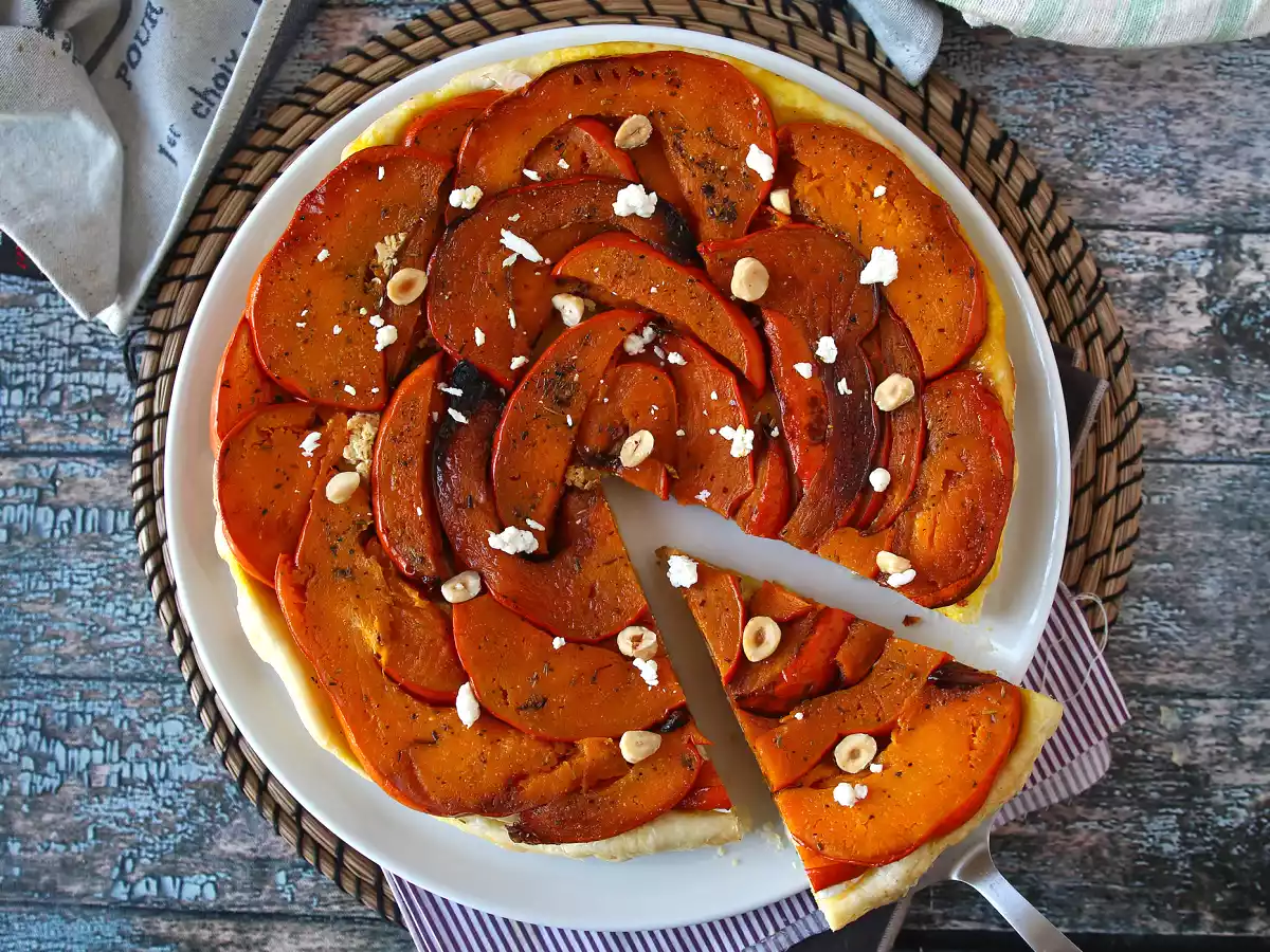 Tatin van pompoen met geitenkaas en honing - foto 6