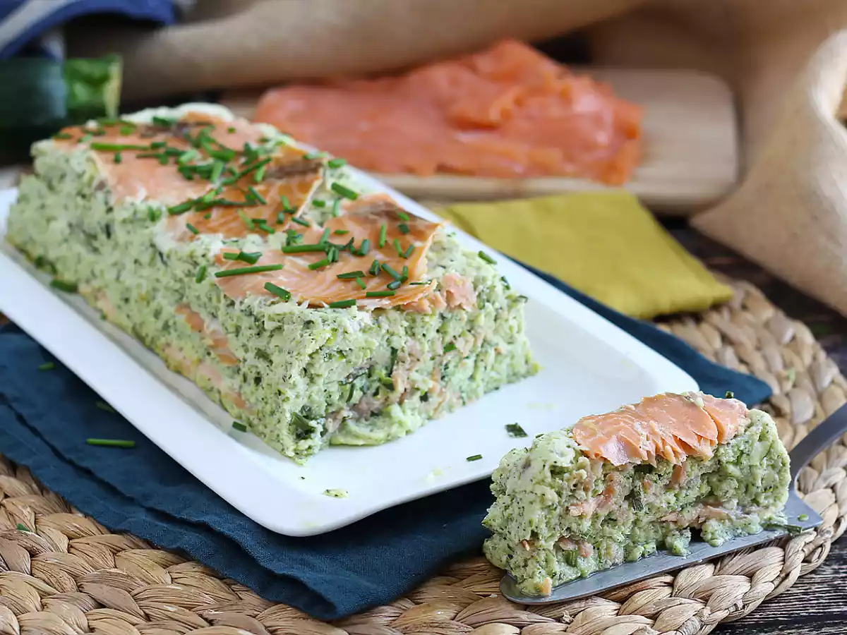 Terrine van courgette en gerookte zalm - foto 3
