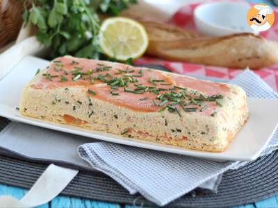 Terrine van verse zalm en gerookte zalm