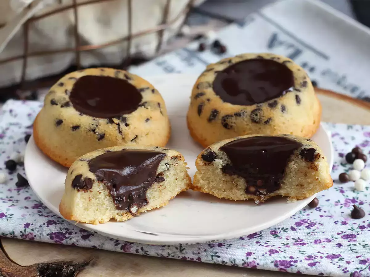 Tijgerfinanciers met chocolade en krokante ganache - foto 3