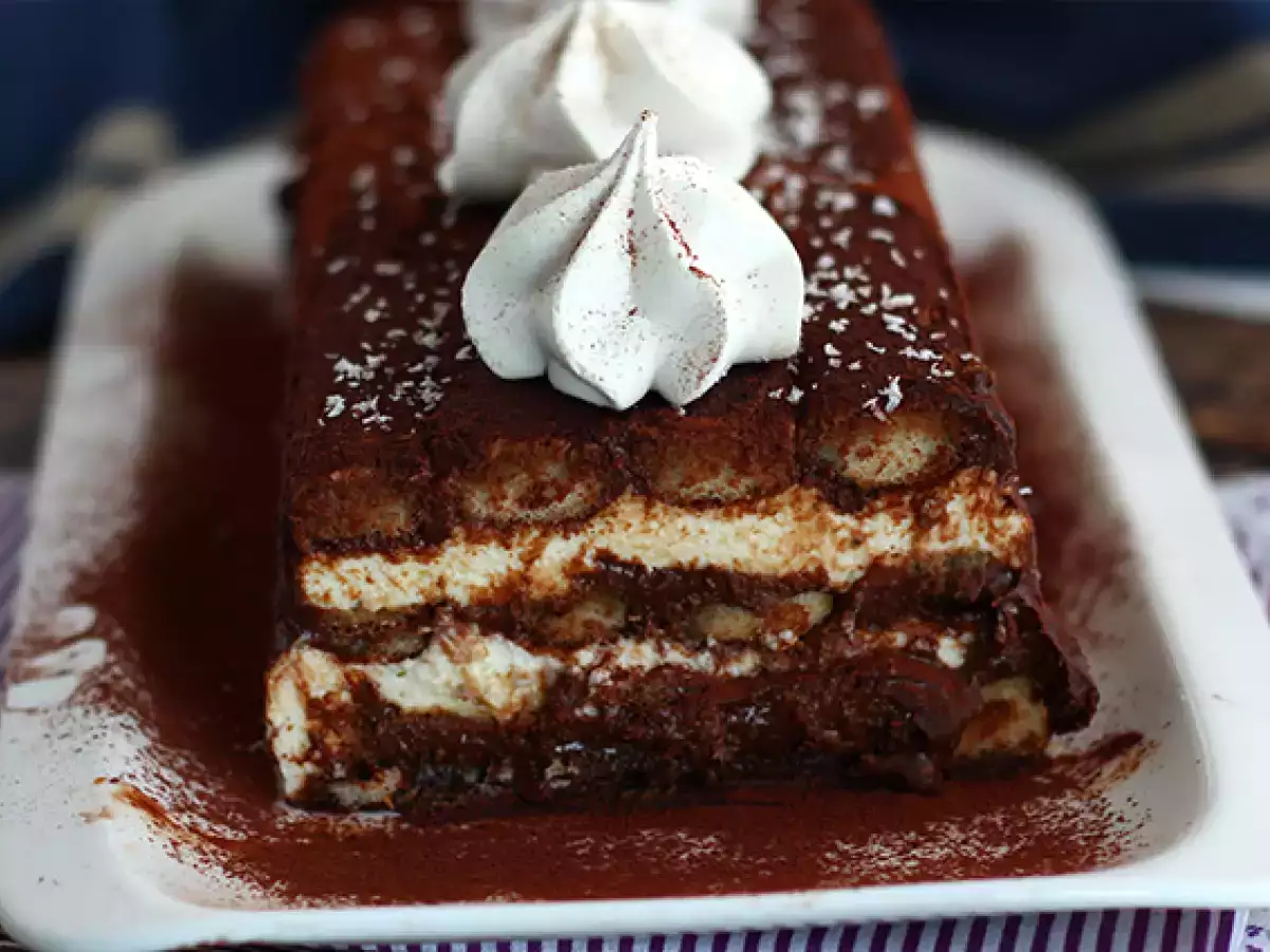 Tiramisu-kerststronk (stap voor stap uitgelegd) - foto 3