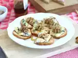 Toast met roquefort, walnoten en honing, foto 2