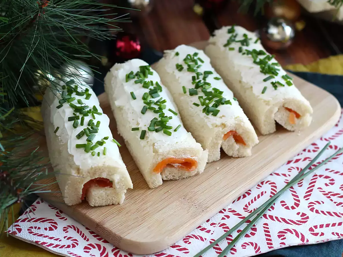 Toastjes in de vorm van kerststammetjes - foto 3