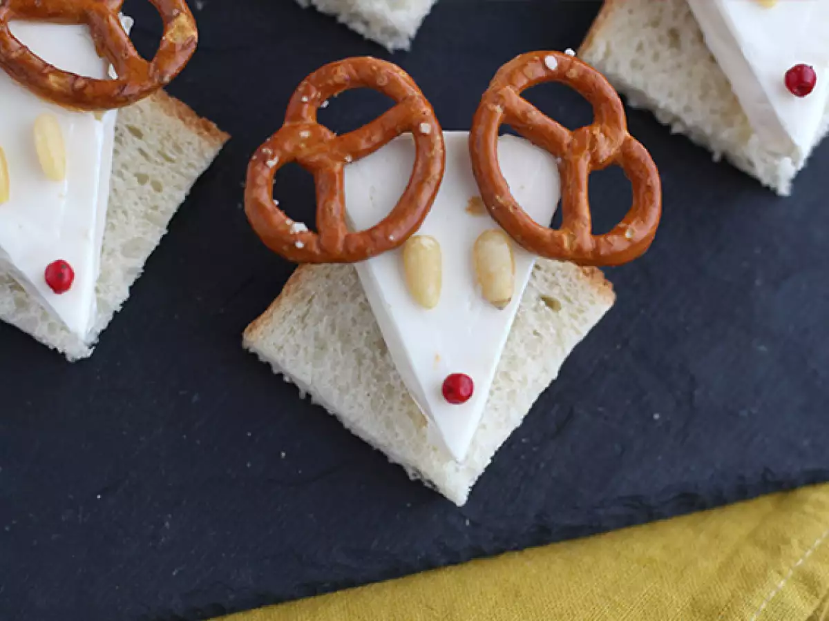Toastjes met La Vache qui rit-rendieren - foto 4