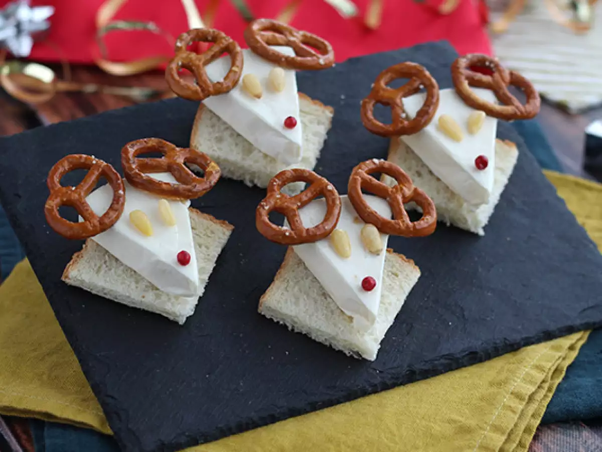 Toastjes met La Vache qui rit-rendieren - foto 5