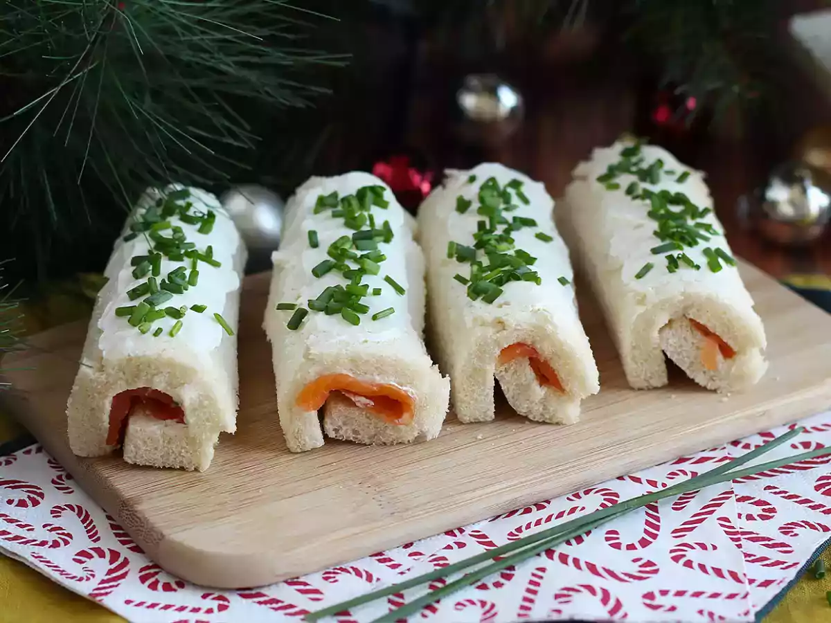 Toasts van de kerstboomstam
