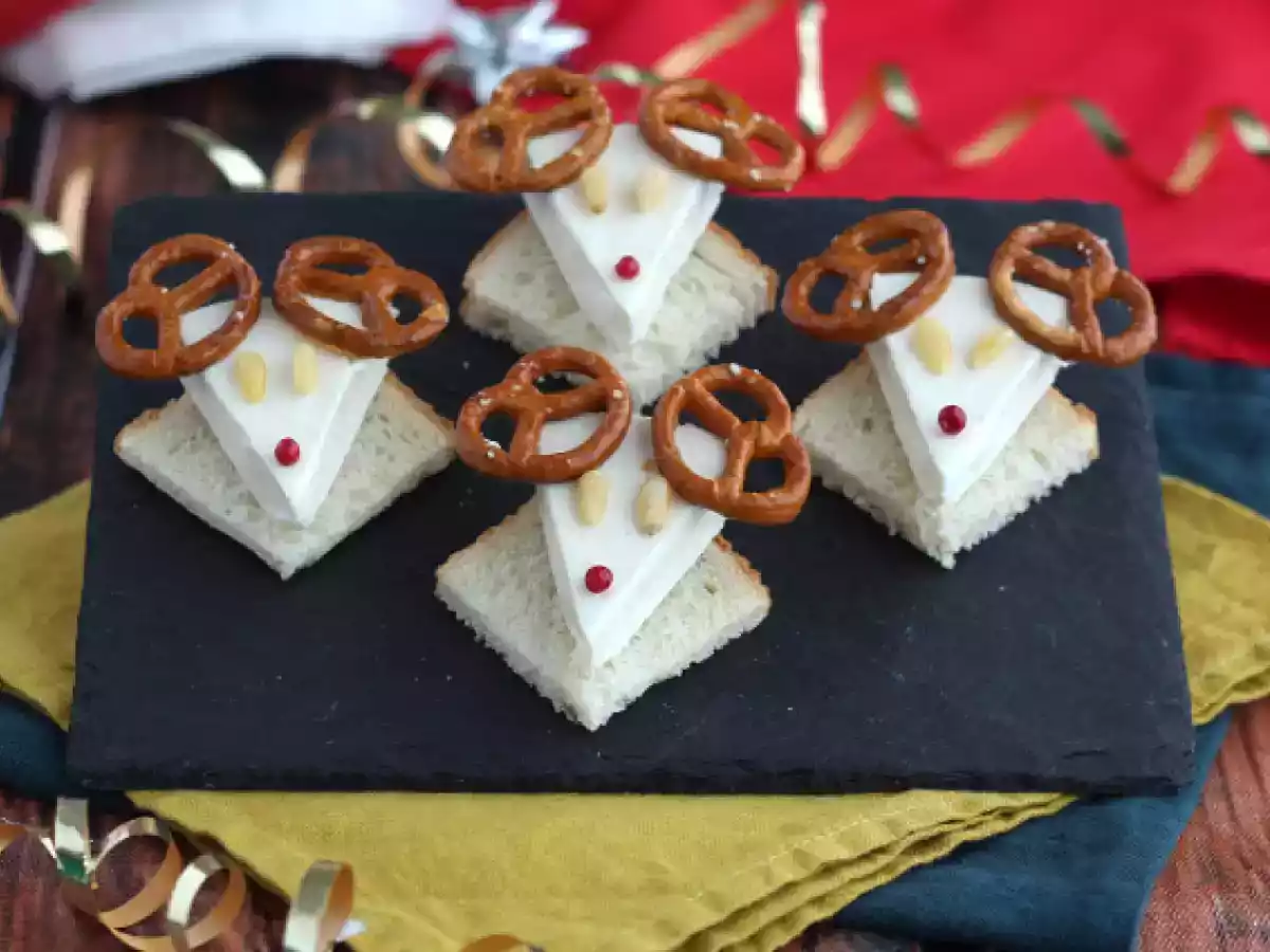 Toasts van Lachende Koe met Rendier