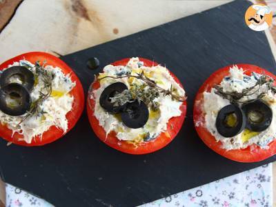 Tomaten gevuld met tonijn, fromage frais en olijven - foto 4