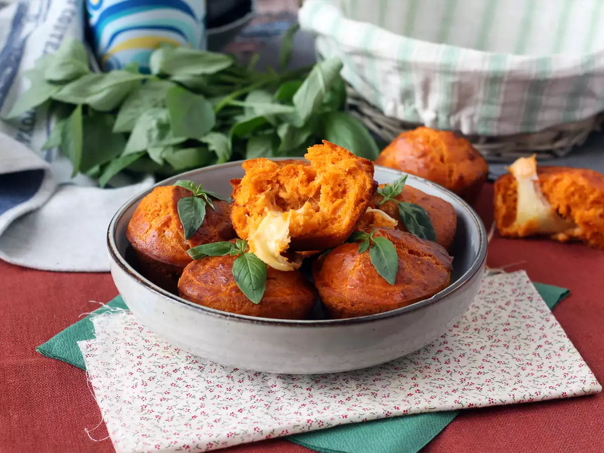 Tomatenmuffins met een smeuïg mozzarellahart - foto 4