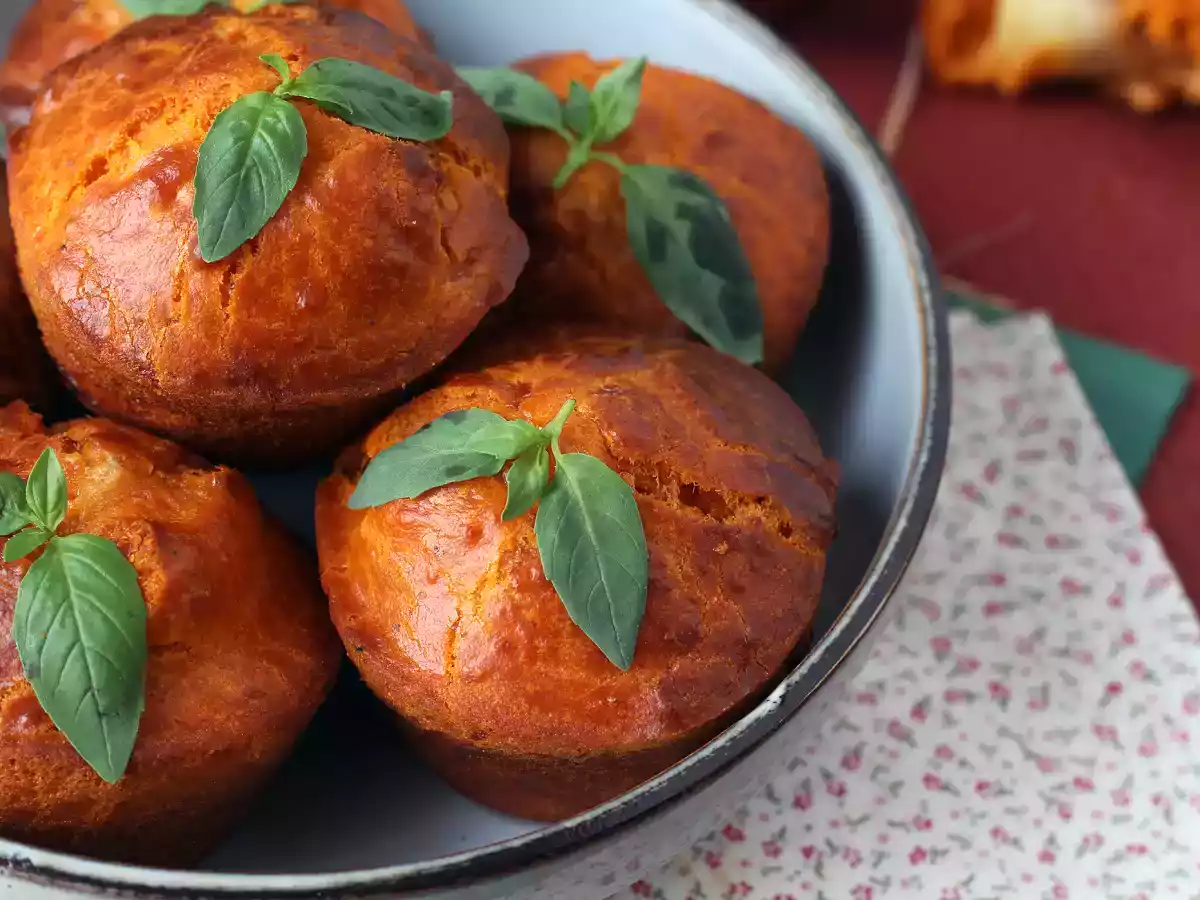Tomatenmuffins met smeltend mozzarellahart - foto 3