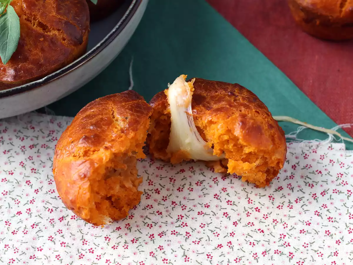 Tomatenmuffins met smeltend mozzarellahart - foto 7
