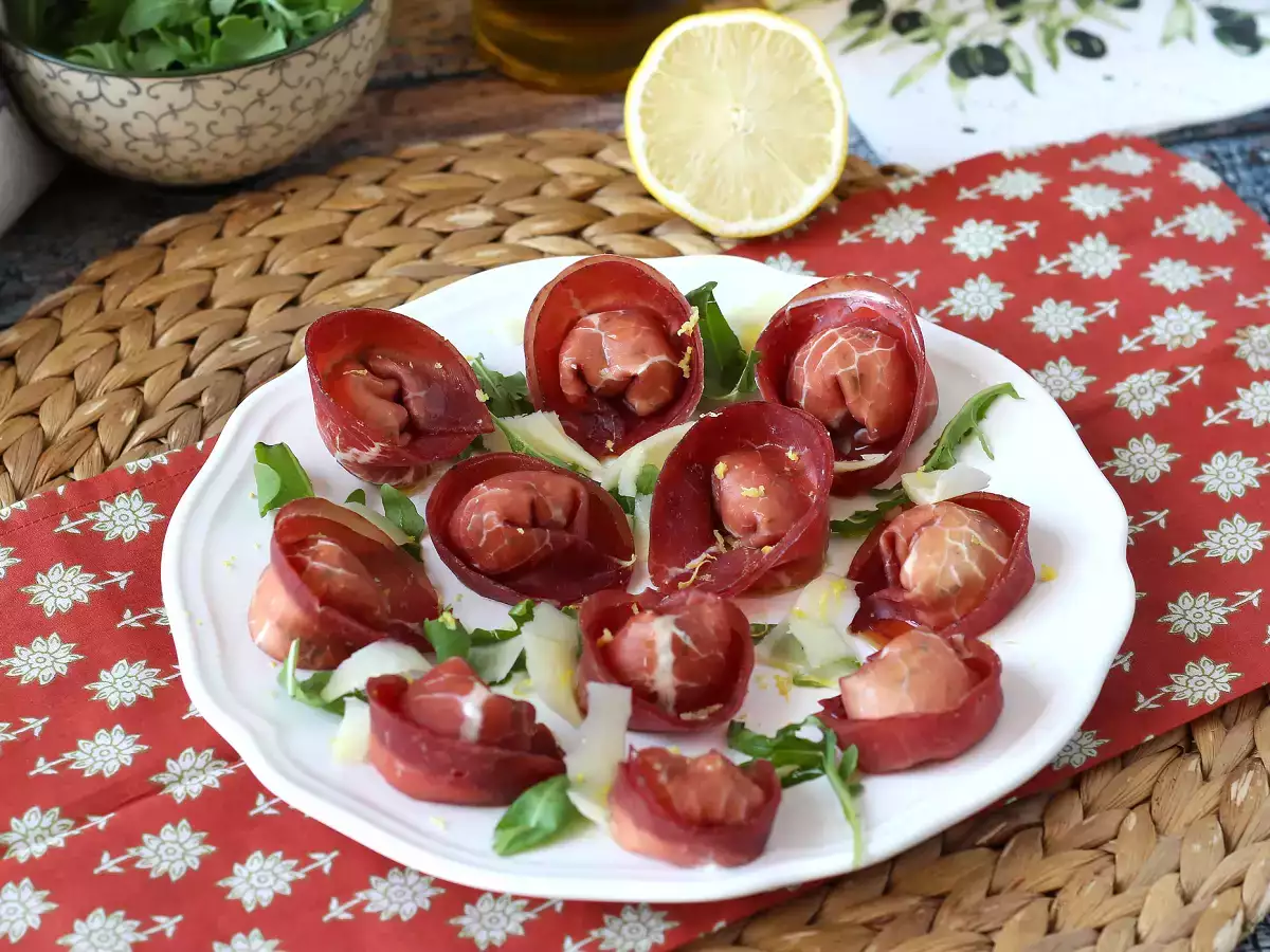 Tortelloni di bresaola gevuld met rucola en ricotta kaas: lekker en klaar in 10 minuten! - foto 6
